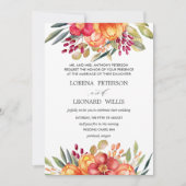 Gepilde bloem Moderne ELEGANT Formele Kaart (Voorkant)