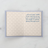 Gepilde bloemen in een Blauwe Vase - Gepersonalise Kaart (Binnen)