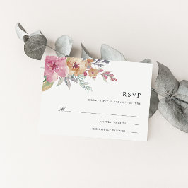 Gepilde Blooms RSVP-kaart RSVP Kaartje