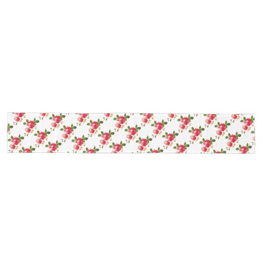 Gepilde Bourgogne Rozen Lange Table Runner Lange Tafelloper (Horizontaal)