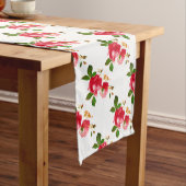 Gepilde Bourgogne Rozen Lange Table Runner Tafelloper (Voorbeeld)