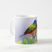 Gepilde Bunting op de mok van de koffie van de Lil (Voorkant links)