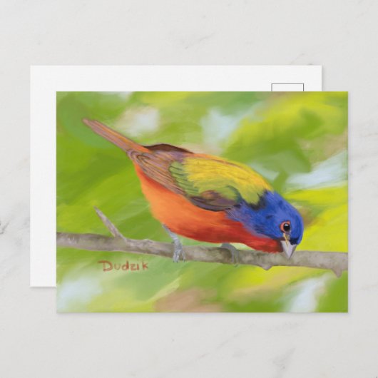 Gepilde bunting op Limb JW Briefkaart (Voorkant / Achterkant)