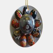 Gepilde eieren keramisch ornament (Rechts)