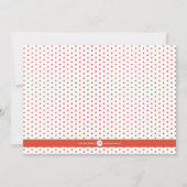 Gepilde Feestdagen Rood vlak Kaart (Achterkant)