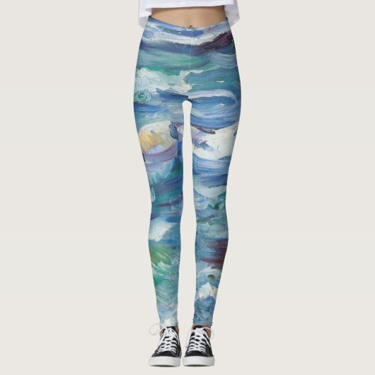 Gepilde golven leggings (Voorkant)