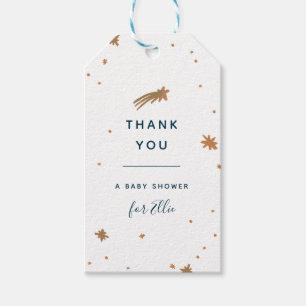 Gepilde gouden sterren Baby shower Favor Cadeaulabel