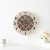 Gepilde Green Burgundy Star Grote Klok (Huis)