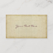 Gepilde Green Burgundy Star Visitekaartje (Achterkant)