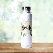 Gepilde ivoren bride waterfles
