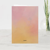 Gepilde JOY Gold Pink Folded Business Feestdagen Kaart (Achterkant)