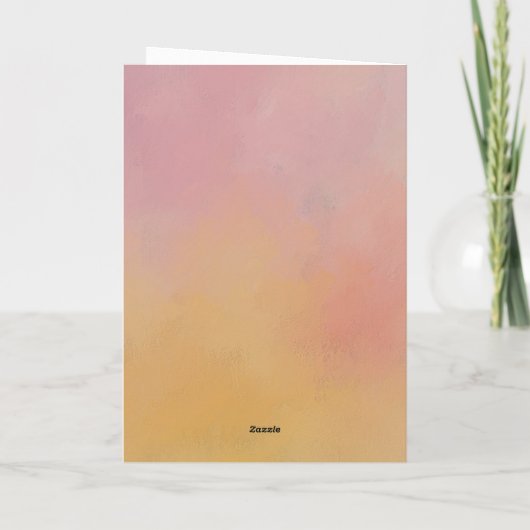 Gepilde JOY Gold Pink Folded Business Feestdagen Kaart (Achterkant)