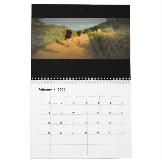 Gepilde landschappen langs de Camino de Santiago Kalender (Feb 2026)