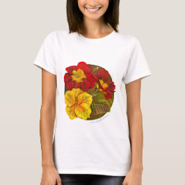 Gepilde lente-primula fijn T-shirt