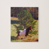 Gepilde Pony door de pine Legpuzzel (Verticaal)