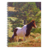 Gepilde Pony door de pine Notitieboek (Voorkant)