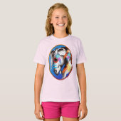 Gepilde Pony omwoeld T-shirt (Voorkant volledig)