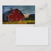 Gepilde rode Barn Visitekaartje (Voorkant / Achterkant)