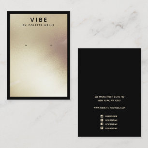 Gepilde Satin Gold Earring Display Juwelier Holder Visitekaartje