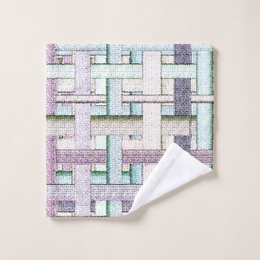 Gepilde schaken in doek of canvas bad handdoek (Wasdoekje)