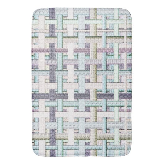 Gepilde schaken in doek of canvas badmat (Voorkant Verticaal)