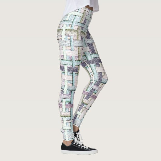 Gepilde schaken in doek of canvas leggings (Rechts)