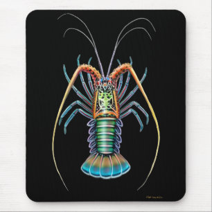 Gepilde spiny Lobster Mousepad Muismat