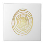 Gepilde spiraaldraf in Faux Sparkly Gold Tegeltje<br><div class="desc">Deze geverfde spiraaldraai in faux sparkly gold is geweldig voor elke trendy of stijlvolle persoon. Het is elegant en gesofisticeerd afdrukken is geweldig voor elk geschenk of elke gelegenheid.</div>