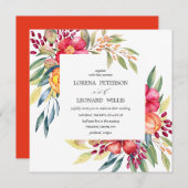 Gepilde ventilator, modern ELEGANT Rustisch vierka Kaart (Voorkant / Achterkant)