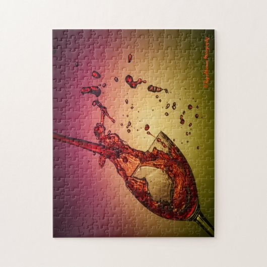 Gepilde wijn legpuzzel (Verticaal)