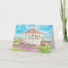 Gepilde witte staart in Cape Cod Wenskaart Kaart