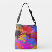 Gepilde Zebra Crossbody Tas (Achterkant)