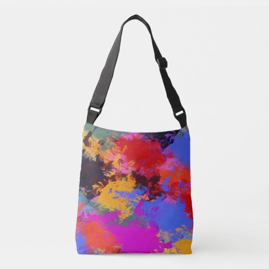 Gepilde Zebra Crossbody Tas (Voorkant)