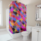 Gepilde Zebra Douchegordijn (In situ)