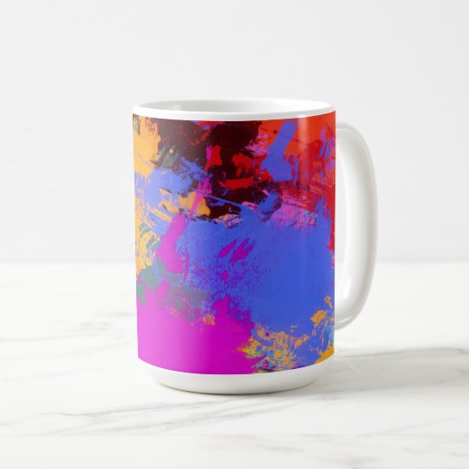 Gepilde Zebra Koffiemok (Voorkant rechts)