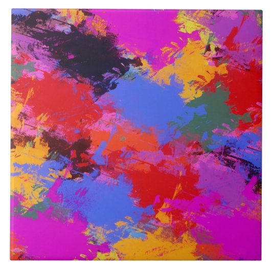 Gepilde Zebra Tegeltje (Voorkant)