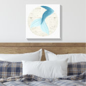 Gepilde zeemeermin Collectie Canvas Afdruk (Insitu (Slaapkamer))