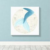 Gepilde zeemeermin Collectie Canvas Afdruk (Insitu (Houten vloer))