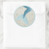 Gepilde zeemeermin Collectie Ronde Sticker (Tas)