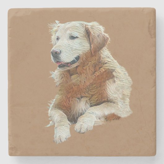 Gepiliseerd Onderzetter met gouden rugleuning (Voorkant)