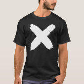 Gepiliseerd "X" T-shirt (Voorkant)
