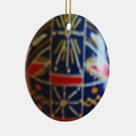 Gepilleerde eieren Rd 2 Keramisch Ornament (Rechts)