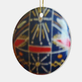 Gepilleerde eieren Rd 2 Keramisch Ornament (Links)