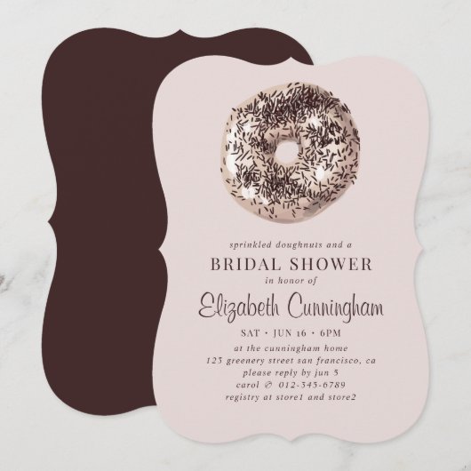 Gepimpelde noten en een Vrijgezellenfeest Kaart (Voorkant / Achterkant)