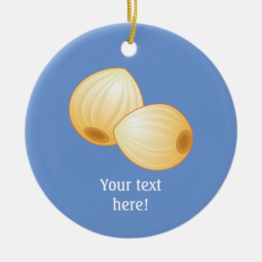 Gepimpelde uien - de feestelijke zijsnack - voeg t keramisch ornament (Voorkant)