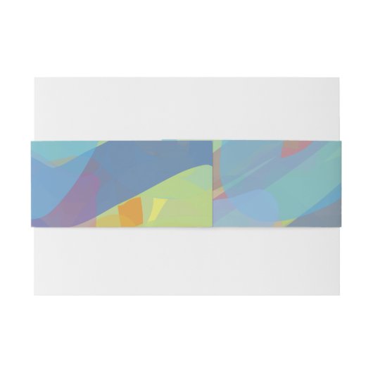 GEPINEERDE STALBATT Mitzvah Envelope Wrap Band Uitnodigingen Wikkel (Achterkant Voorbeeld)