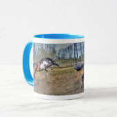 Gepironeerde Pinto Stallion Equine Action Foto Mok (Voorkant links)