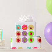 gepixeld fruit cadeaupapier