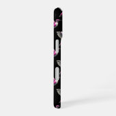 Gepixelde Roze Kolibrie iPhone 16 Hoesje (Rechterkant)