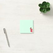 Gepixelde Roze Stokroos Bloem Post-it® Notes (Kantoor)
